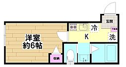 G.LienV 1Kの間取図画像