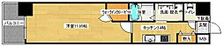 ロアール松川町 14階1Kの間取り