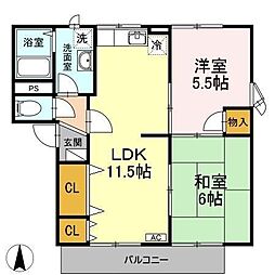 間取図画像 2LDK