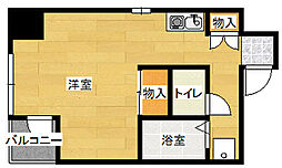 メゾン・ド・ソレイユ 9階ワンルームの間取り