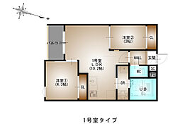 REGALEST-F 矢野東1 3階2LDKの間取り