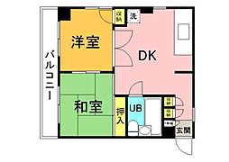 間取図画像 2DK