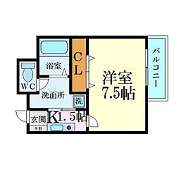 間取図画像 1K