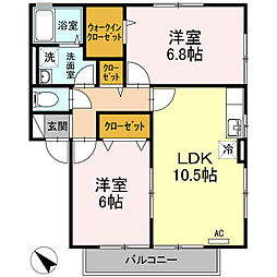 間取図画像 2LDK