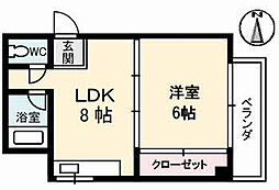 間取図画像 1LDK