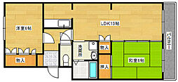 K3ハイツ 2LDKの間取図画像