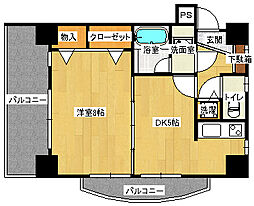 SUNCREST 1DKの間取図画像