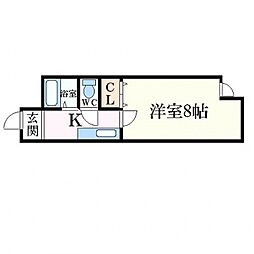ルアール国光 1Kの間取図画像