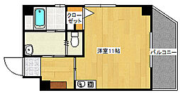 エミール大町 ワンルームの間取図画像