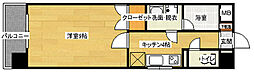 ラフィネ十日市 1Kの間取図画像