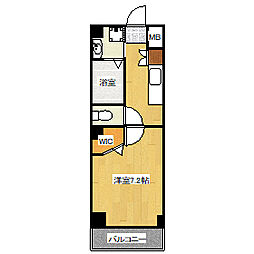 LegendPalace 1Kの間取図画像