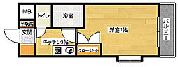 メゾンマスイ 1Kの間取図画像