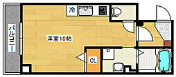 鶴見橋Grande 1Kの間取図画像