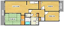 アンデス祇園 3LDKの間取図画像
