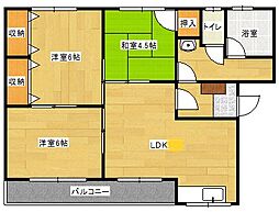 メゾンスマ 3LDKの間取図画像