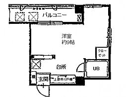 サンシャイン29 ワンルームの間取図画像