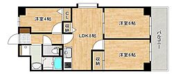 三篠北パークマンション 3LDKの間取図画像