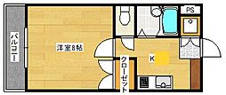 ハーシオンフルタ3 1DKの間取図画像