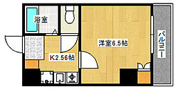 スタープラザ白島中町 1Kの間取図画像