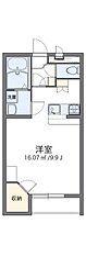 レオパレスひいらぎ5 1Kの間取図画像
