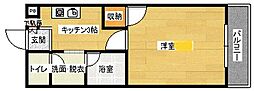 カーサ大塚 1Kの間取図画像