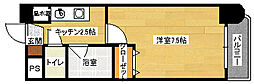 メゾンK 1Kの間取図画像