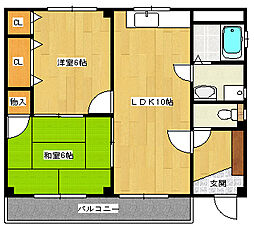 サンフレッチェ鵜崎 2LDKの間取図画像