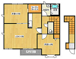 T・Kコート 2LDKの間取図画像