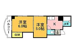 清和京橋 2Kの間取図画像