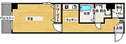 センテニアル東平塚 1DKの間取図画像