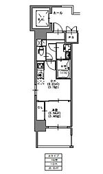 bloom大須賀町 1DKの間取図画像