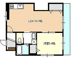 マンションサコダ 1LDKの間取図画像