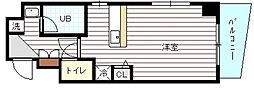 ウインドー金屋町 ワンルームの間取図画像