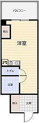ルミネ己斐 ワンルームの間取図画像