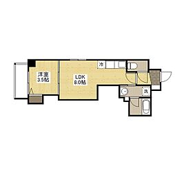 月光住吉町壱番館 1LDKの間取図画像