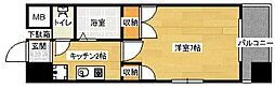 ボヌール千田 1Kの間取図画像