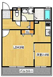 DIJやまね 1LDKの間取図画像