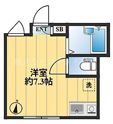 KEYAKI RESIDENCE ワンルームの間取図画像