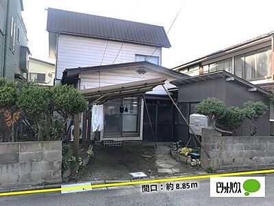 外観：間口約8.85ｍの平坦地＆整形地です。