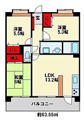 アクロス黒崎ロイヤルヒルズ 3階