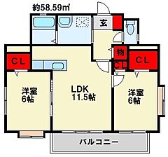 物件の間取り
