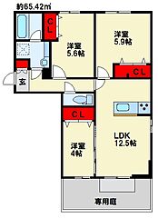 物件の間取り