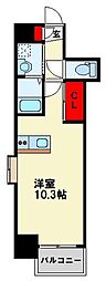 アベニュー黒崎レジデンス ワンルームの間取図画像