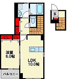 ボスカートC.1 1LDKの間取図画像