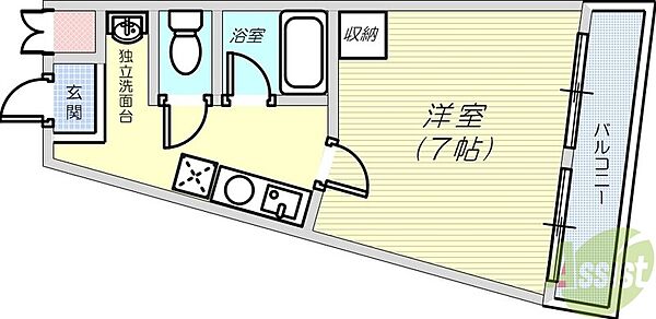 クラリティ王子 ｜兵庫県神戸市灘区灘北通9丁目(賃貸マンション1K・4階・21.60㎡)の写真 その2