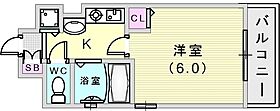 エステムコート神戸・県庁前II  ｜ 兵庫県神戸市中央区下山手通6丁目（賃貸マンション1K・3階・18.90㎡） その2