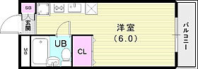 カサブランカ鈴蘭台  ｜ 兵庫県神戸市北区鈴蘭台東町4丁目6-7（賃貸アパート1R・1階・19.44㎡） その2