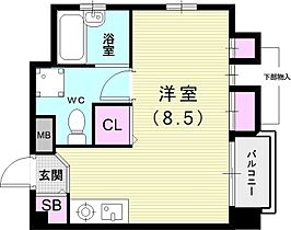 KMコート  ｜ 兵庫県神戸市中央区中山手通3丁目（賃貸マンション1LDK・3階・37.00㎡） その2