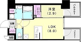 エスリード神戸三宮ヒルズ  ｜ 兵庫県神戸市中央区中山手通2丁目1-23（賃貸マンション1LDK・6階・29.58㎡） その2