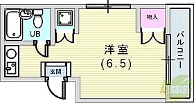 どみとりーときわII  ｜ 兵庫県神戸市東灘区田中町4丁目（賃貸マンション1R・2階・18.00㎡） その2